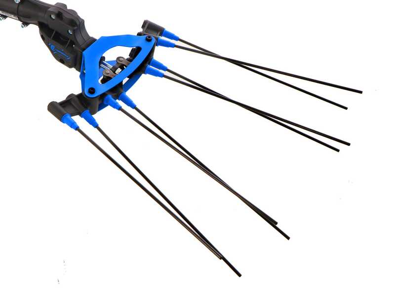 Campagnola Icarus V1 58 - Perche en carbone de 185-270 cm  - Peigne vibreur &eacute;lectrique