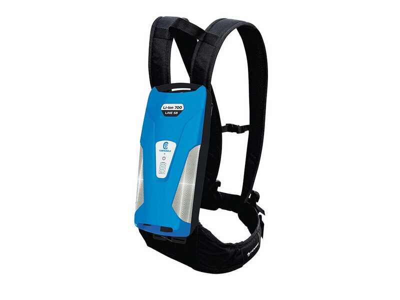 Campagnola Icarus V1 58  - Perche en carbone de 185-270 cm - Peigne vibreur &eacute;lectrique - Batterie &agrave; dos incluse