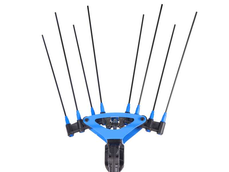 Campagnola Icarus V1 58  - Perche en carbone de 185-270 cm - Peigne vibreur &eacute;lectrique - Batterie &agrave; dos incluse