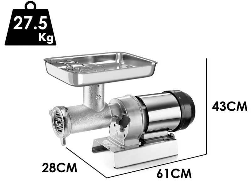 Tre Spade TC-32 Elegant/2CV - Hachoir &agrave; viande &eacute;lectrique - 1500 W - n&deg; 32