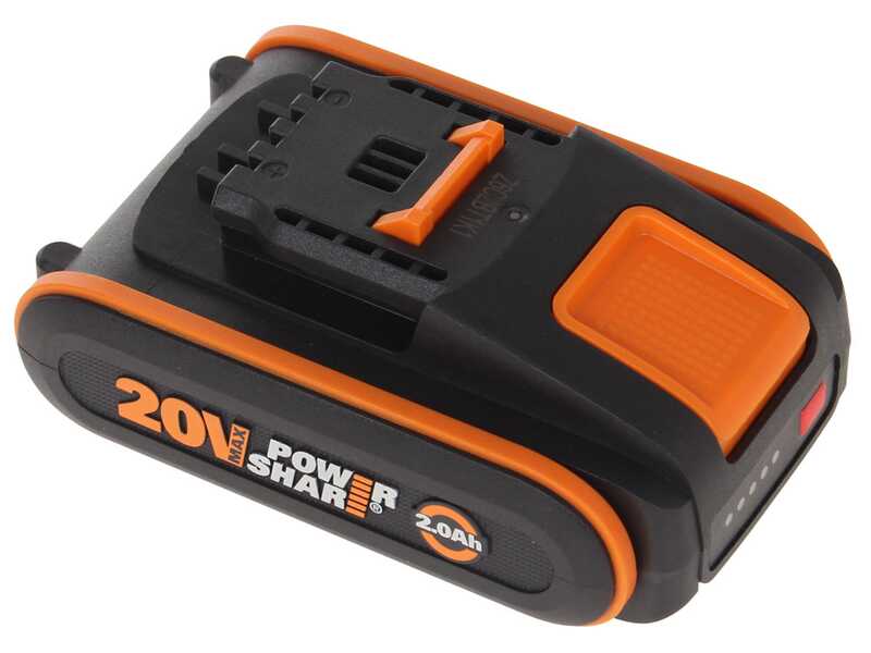 WORX WG384E - Tron&ccedil;onneuse &agrave; batterie 2 x 20V 2Ah - Guide 35 cm