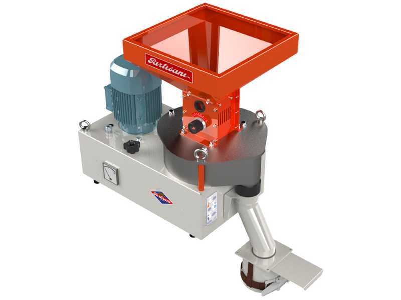 Partisani MB250S - Moulin &eacute;lectrique avec meules en pierre - Triphas&eacute; 1800W
