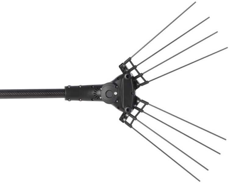 Blue Bird Egeo 23-50 - Peigne vibreur 235 cm &agrave; batterie de type automobile avec c&acirc;ble inclus - Perche fixe en aluminium