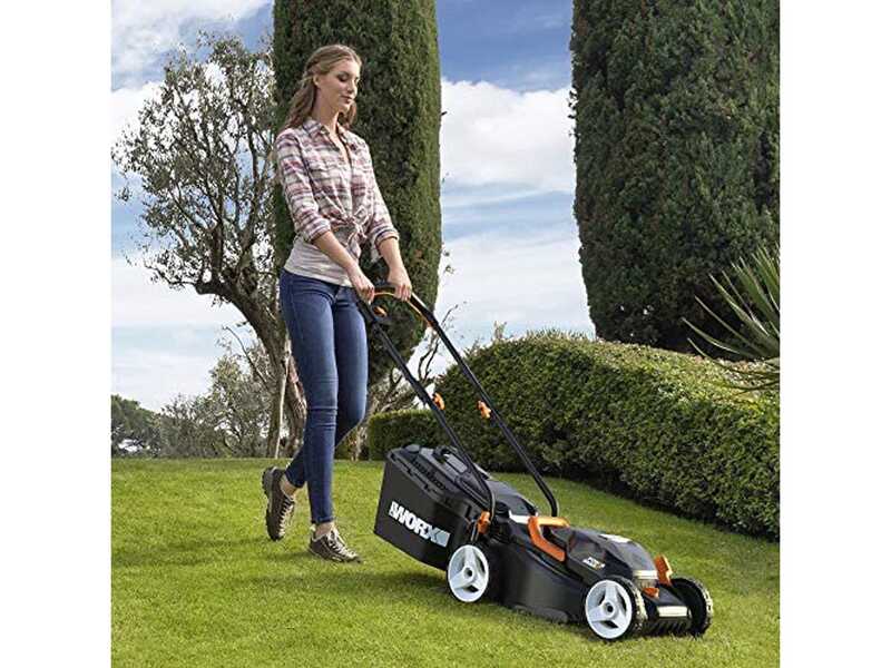 WORX twin pack WG927E - Tondeuse &agrave; gazon et coupe-bordure &agrave; batterie - 40V - 2x 2Ah