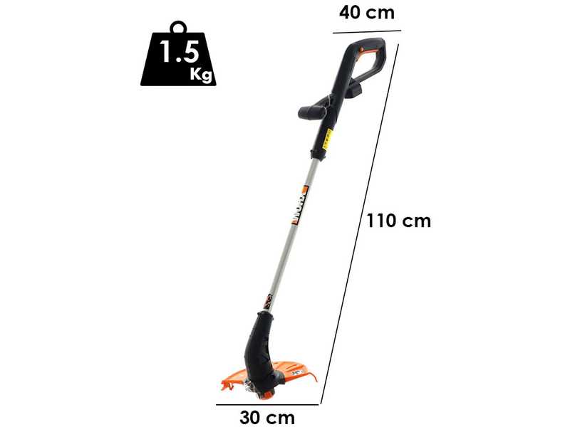 WORX twin pack WG927E - Tondeuse &agrave; gazon et coupe-bordures &agrave; batterie - 40V - 2x 2Ah
