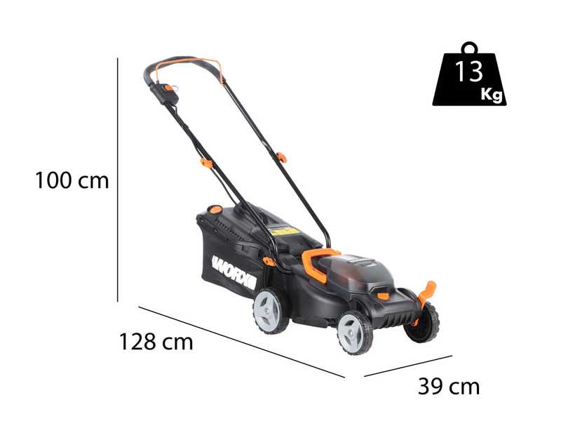 WORX twin pack WG927E - Tondeuse &agrave; gazon et coupe-bordures &agrave; batterie - 40V - 2x 2Ah
