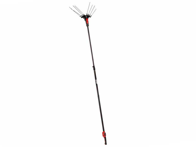 Blue Bird Egeo 23-50 AT - Peigne vibreur &agrave; batterie - 12 V - Perche t&eacute;lescopique 220 - 310  cm