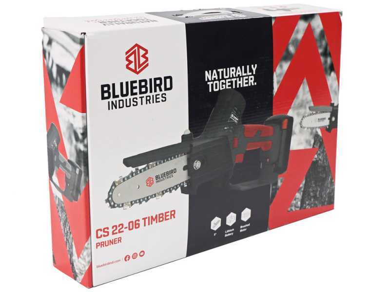 &Eacute;lagueuse manuelle &eacute;lectrique &agrave; batterie Blue Bird CS 22-06 TIMBER - Batterie 21V 2.5Ah