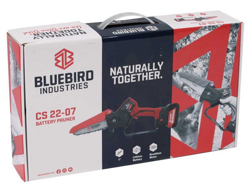 Blue Bird CS 22-07 - &Eacute;lagueuse manuelle &eacute;lectrique &agrave; batterie - 21V 5Ah