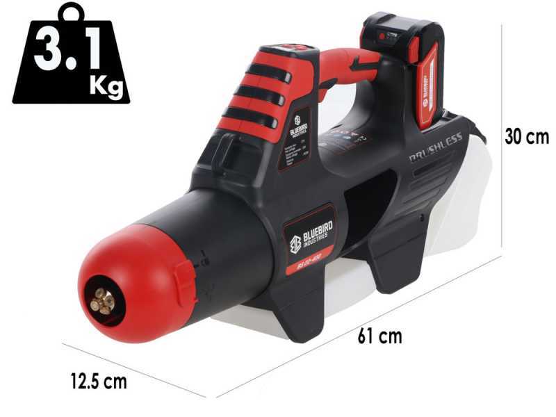 Blue Bird BS 22-400 - Atomiseur portatif et souffleur &agrave; batterie - 21V 5 Ah