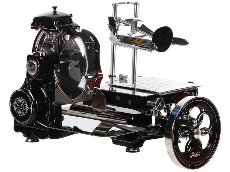 Berkel Tribute Noire - Trancheuse &agrave; volant - Lame en acier chrom&eacute; 300 mm