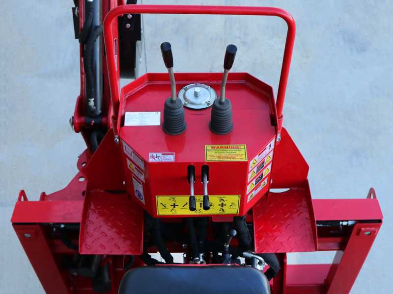 GeoTech-Pro BHS 175 - Pelle r&eacute;tro pour tracteur avec d&eacute;placement lat&eacute;ral