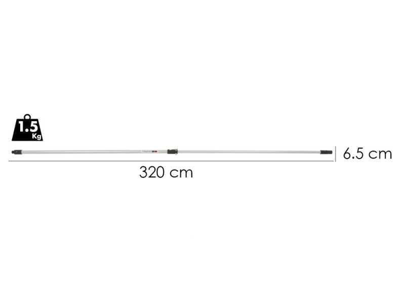 TECNOVIR - Perche t&eacute;lescopique pneumatique 170-320 cm