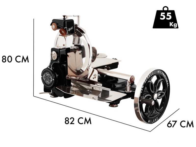Berkel B114 Noire - Trancheuse &agrave; volant - Lame en acier chrom&eacute; de 320 mm