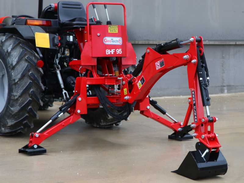 GeoTech Pro BHF 95 - Pelle r&eacute;tro pour tracteur fixe