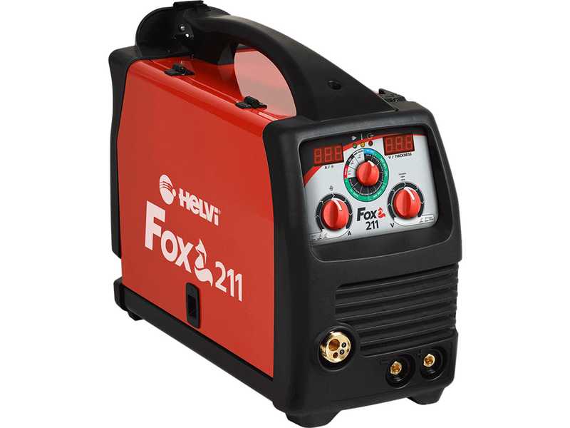 Helvi Fox 211 Digitale - Poste &agrave; souder inverter &agrave; fil - MIG-MMA-TIG - GAZ/NO GAZ