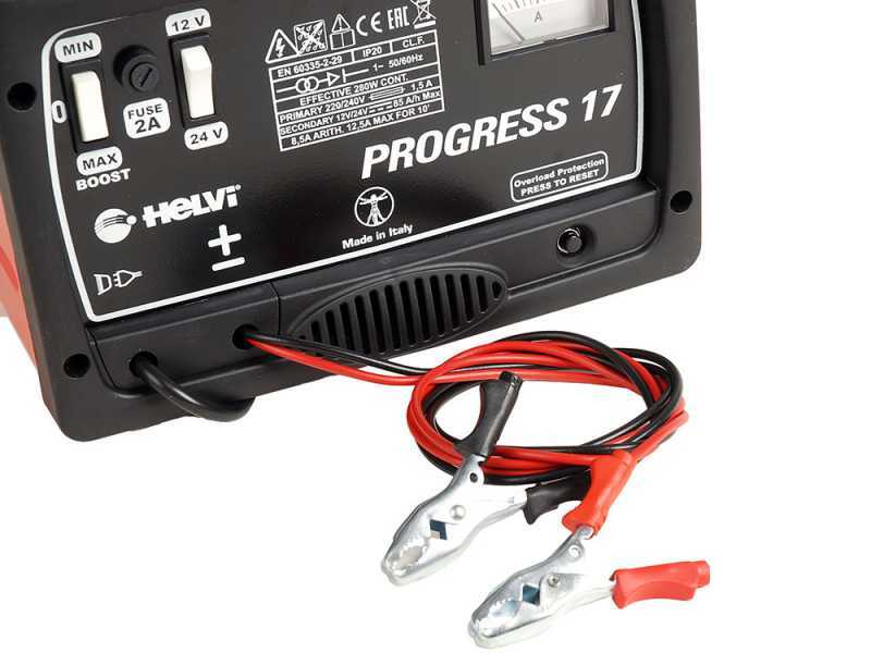 Helvi Progress 17 - Chargeur de batterie wet avec tension 12/24V - monophas&eacute;