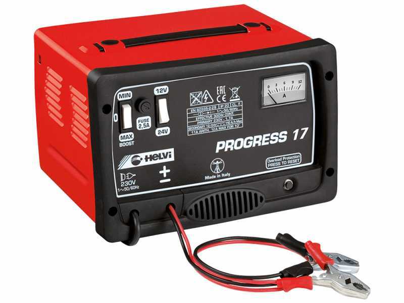 Helvi Progress 17 - Chargeur de batteries humides d'une tension de 12/24V - monophas&eacute;