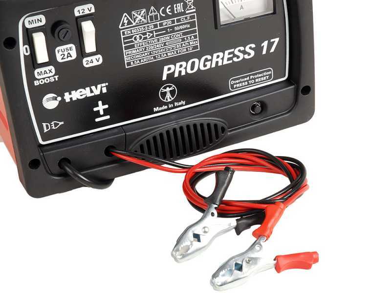 Helvi Progress 17 - Chargeur de batteries humides d'une tension de 12/24V - monophas&eacute;