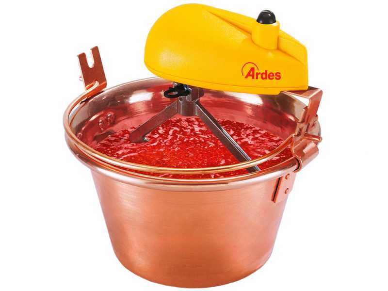 Machine à Polenta Macom 851-31 Avec Chaudron Cuivre 31 Cm, Pale Et Moteur