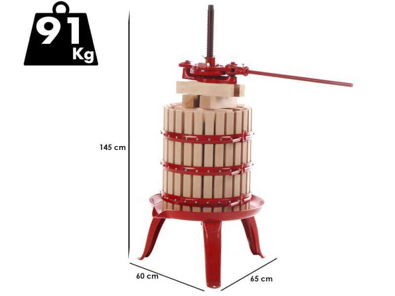 Baesso Torchio 45 - Pressoir &agrave; raisin manuel - 95 lt