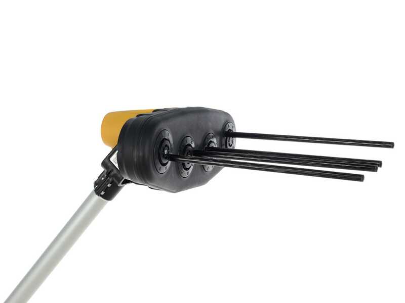 Volpi Giulivo 4YOU 706 - Peigne vibreur &eacute;lectrique &agrave; batterie - 240cm - perche fixe pour r&eacute;colte d'olives