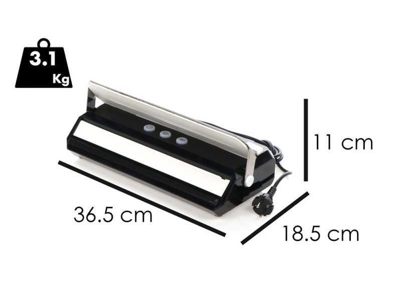 Tre Spade Takaje VacuumMachine Noire - Machine sous vide - Barre de soudure de 33 cm