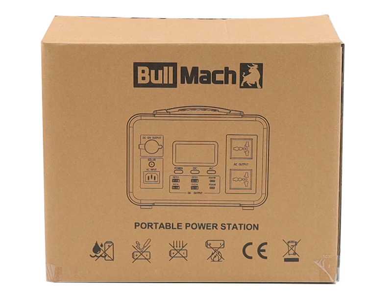 BullMach Elektron 2000 - Power Station Portable - 2000 W/1536 Wh 3.2 V
