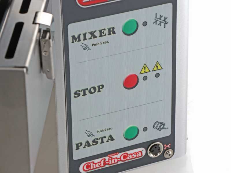 Imperia Chef In Casa - Machine &agrave; p&acirc;tes professionnelle 2 en 1 - avec coupe-p&acirc;te - P&eacute;trissage et extrusion