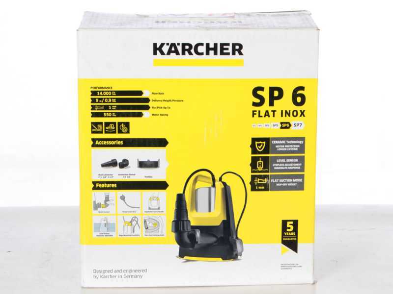 Karcher SP 17.000 Flat Level Sensor - Pompe immerg&eacute;e &eacute;lectrique pour eaux claires