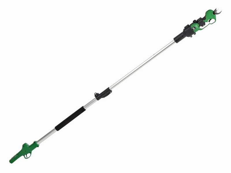 GreenBay TopCut 28 - S&eacute;cateur &eacute;lectrique de taille sur perche - 2x 16.8V 2Ah - 150/210 cm