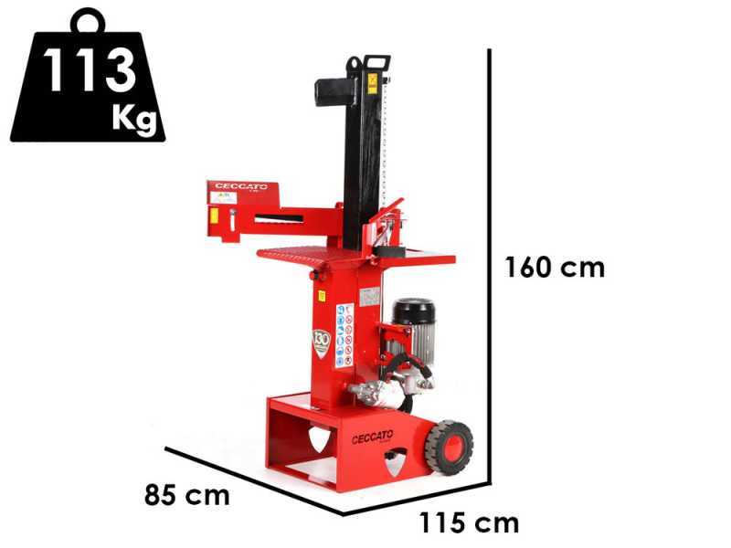 Ceccato BULL SPLE8T - Fendeuse &agrave; bois &eacute;lectrique - Verticale - 400 V