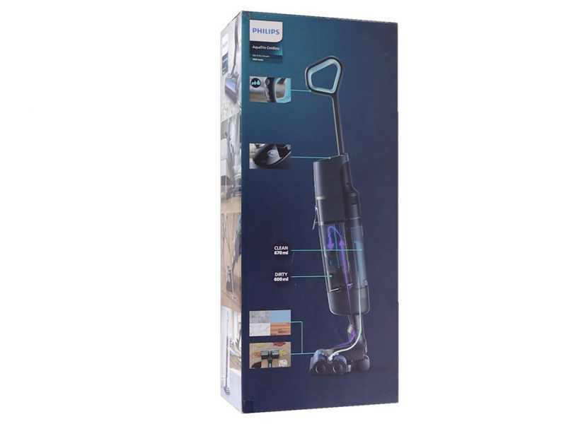 Philips AquaTrio 7000 XW7110/01 - Nettoyeur de sols &agrave; batterie - 3 en 1 : lave, s&egrave;che et aspire