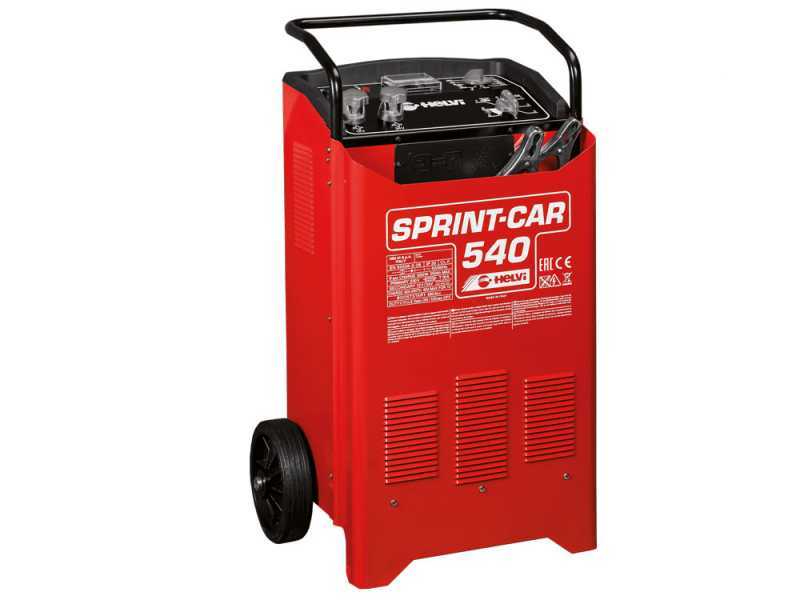 Helvi sprint CAR 540 - Chargeur de batterie et d&eacute;marreur sur chariot - 12/24V