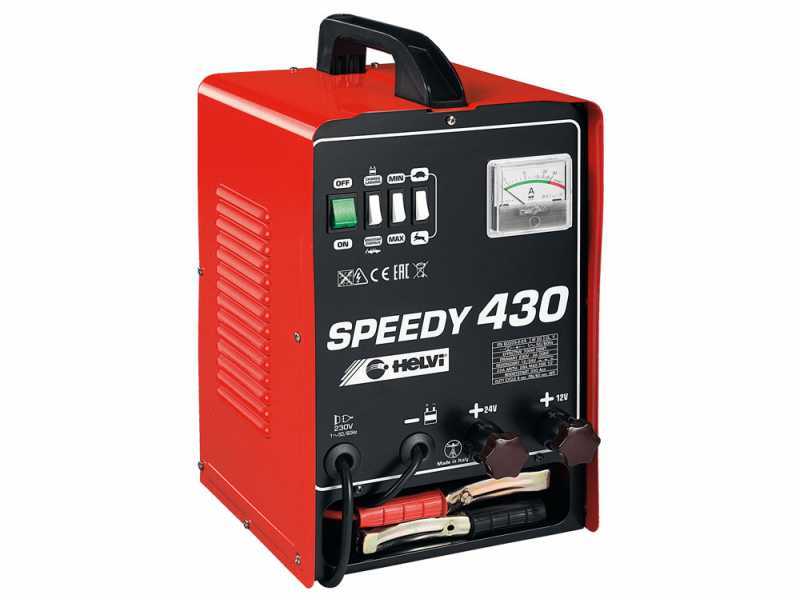 Helvi Speedy 430 - Chargeur de batterie et d&eacute;marreur portable - 12/24V - Monophas&eacute;
