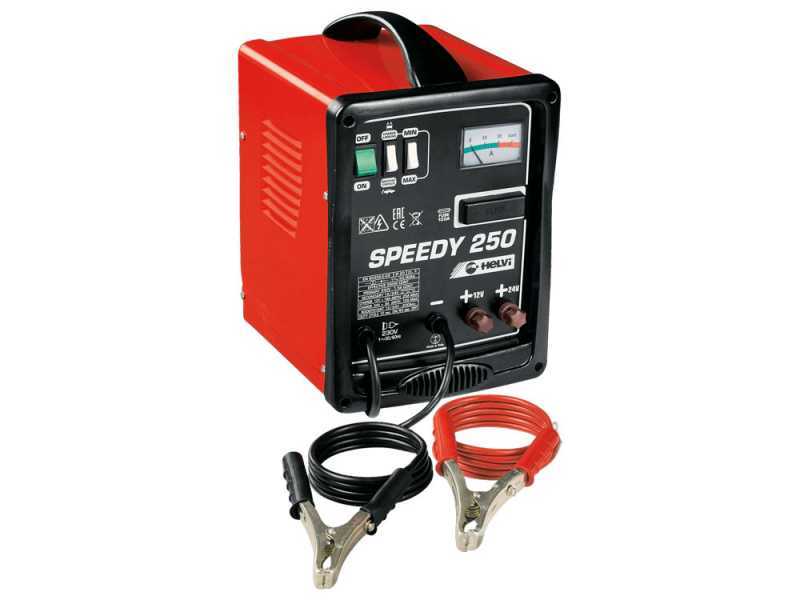 Helvi Speedy 250 - Chargeur de batterie et d&eacute;marreur portable - 12/24V - Monophas&eacute;