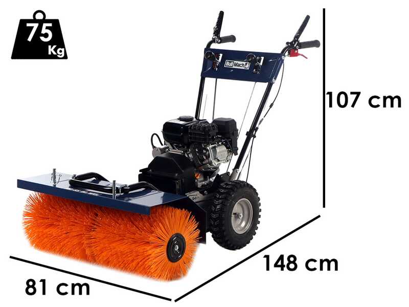 BullMach BM-SS 80 WEL - Balayeuse multifonction avec d&eacute;marrage &eacute;lectrique