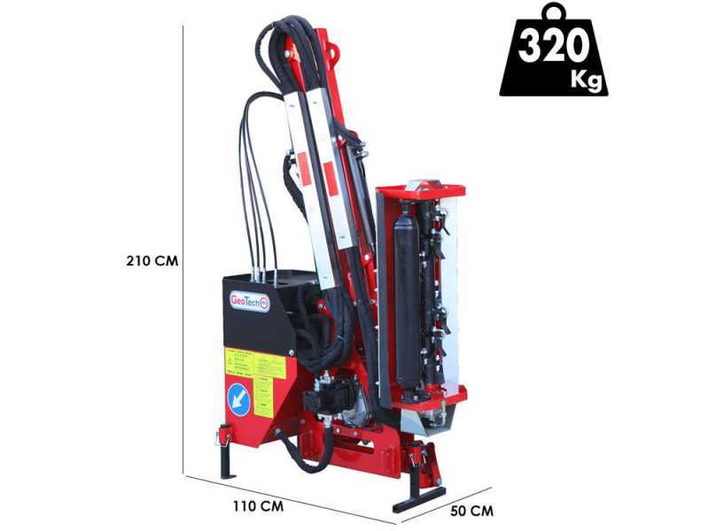 GeoTech-Pro HRM 100 - &Eacute;pareuse pour tracteur