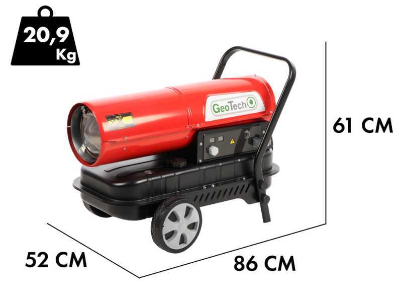 GeoTech DH 3000 - G&eacute;n&eacute;rateur d'air chaud diesel - &Agrave; combustion directe