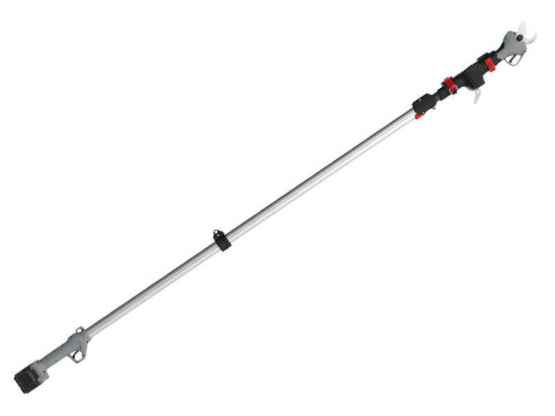 Volpi KV390 - S&eacute;cateur &eacute;lectrique de taille - 2x 21.6V 2.5Ah + Perche de rallonge
