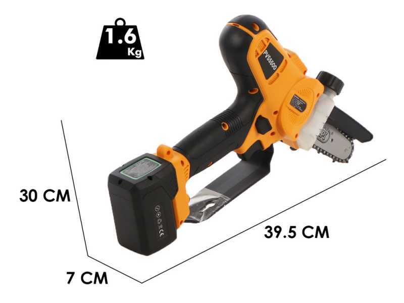 Volpi PVS5500 - &Eacute;lagueuse &agrave; batterie manuelle - 14.4V 4Ah