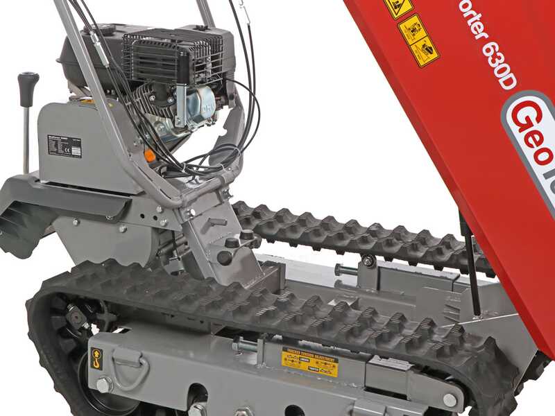 GeotechPro GeoPorter 630D - Brouette &agrave; moteur sur chenilles - Benne dumper 600Kg