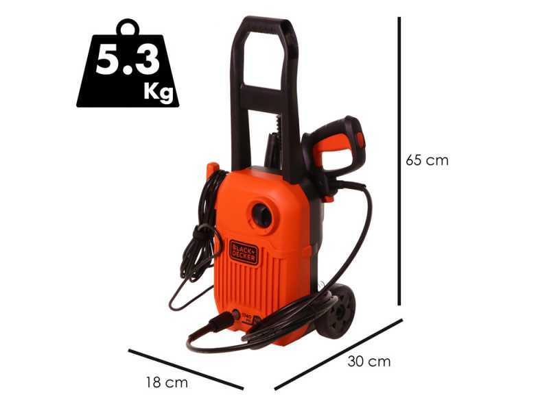 Black &amp; Decker BEPW1650-QS - nettoyeur haute pression &eacute;lectrique &agrave; eua froide - 120 bar max