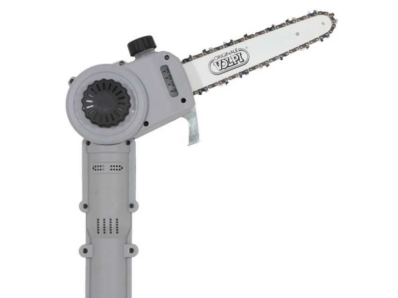 Volpi KVS8000P - &Eacute;lagueuse &agrave; batterie sur perche t&eacute;lescopique avec t&ecirc;te inclinable - 2 x 21.6 V 4.0 Ah
