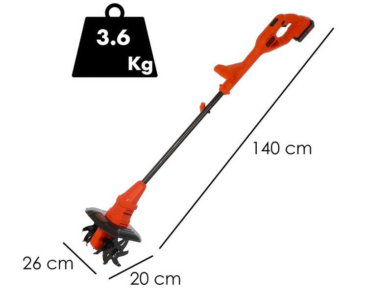 Black &amp; Decker BETL1820L-QW - Motobineuse &agrave; batterie 18V 2Ah + une batterie 18V 2Ah offerte