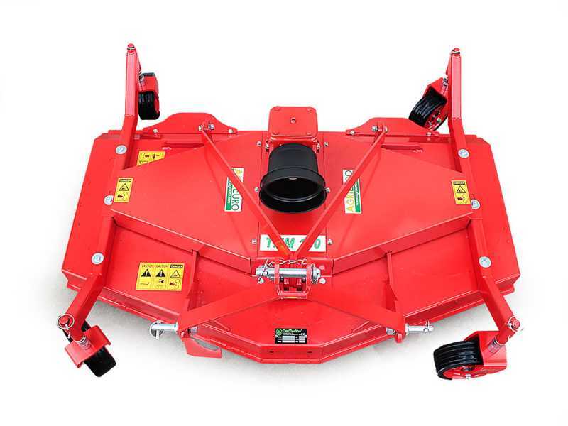 Premium Line TMM 120 - Plateau de coupe pour tracteur &ndash; 3 rotors &agrave; 1 lame - Prise de force anti-horaire (Rotation vers la gauche)