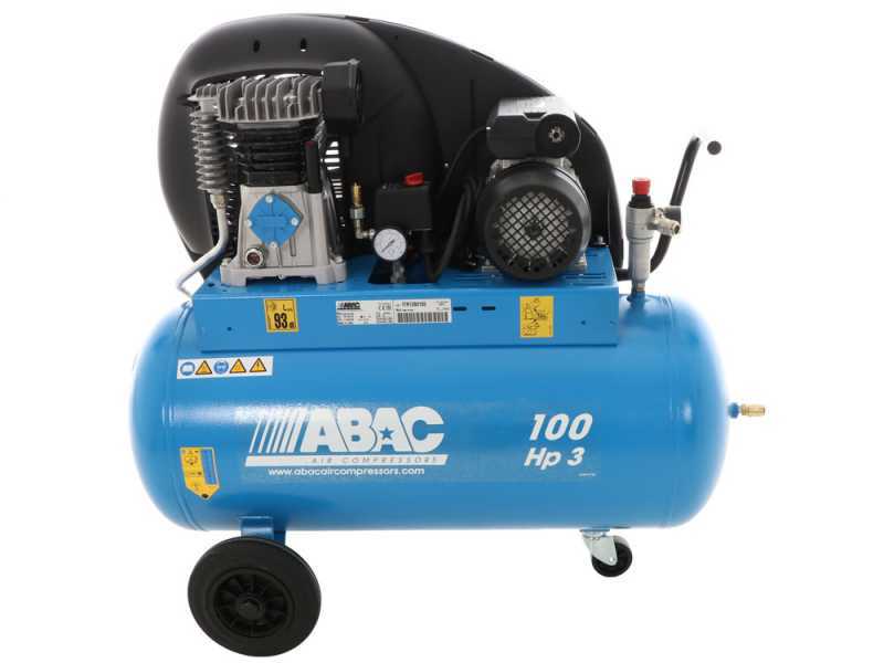 Compresseur d'air monophas&eacute; &agrave; courroie ABAC mod. A29B 100 CM3 s&eacute;rie LINE -  cuve 100 L