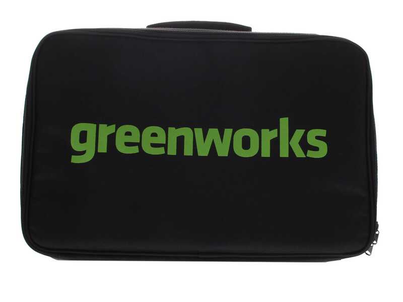 Greenworks GD48MCS10XK2 - &Eacute;lagueuse manuelle &agrave; batterie - Moteur sans balai  - 48V 2Ah