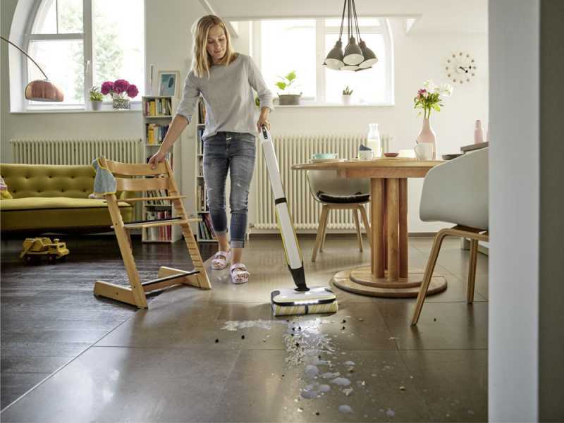 Karcher FC 7 Cordless EU - Nettoyeur de sols &agrave; batterie - 3 en 1 : lave, s&egrave;che et aspire