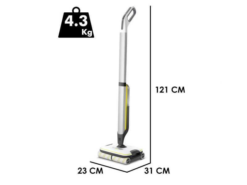 Karcher FC 7 Cordless EU - Nettoyeur de sols &agrave; batterie - 3 en 1 : lave, s&egrave;che et aspire